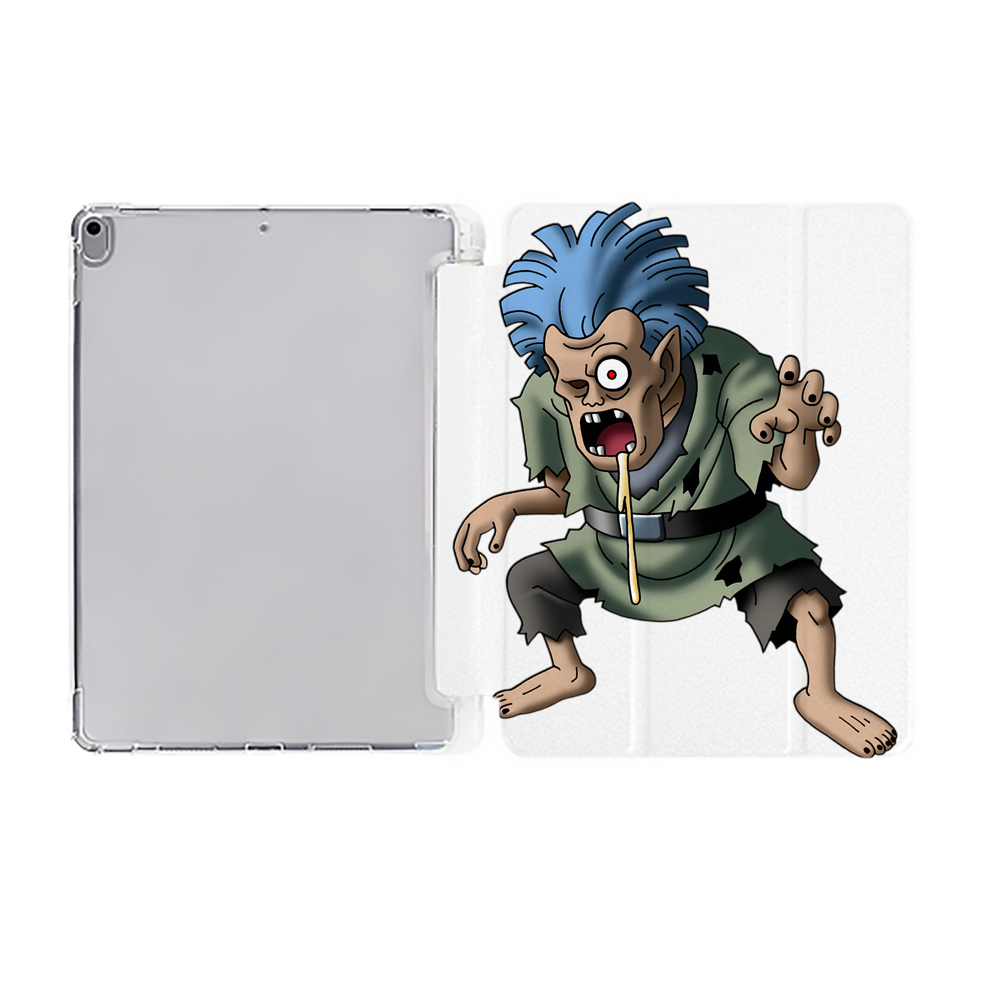 （画像用） ドラゴンクエスト Doragon Kuesuto Dragon Quest IPad ケース ペン収納付き 三つ折りスタンド PUレザー×シリコン 対応機種9.5/10.5/10.9インチ